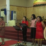 MC : Ibu Adelin Sumargo & Singer (kiri-kanan) : Ibu Sisca Lie-Ibu Theresia Andrianto-Ibu Isye Nussy