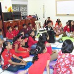 Suasana saat penyampaian firman di Kelas Madya